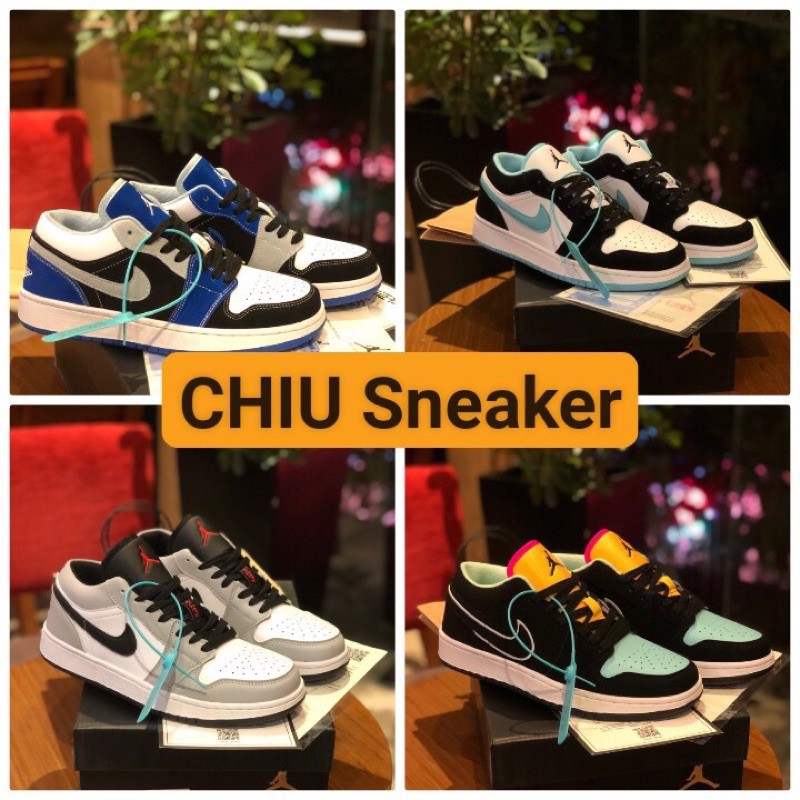 [Free Ship] Giày thể thao cổ thấp  - Da thật - Đế cao su